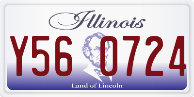 IL license plate Y560724