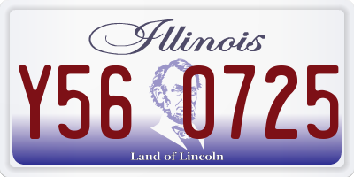 IL license plate Y560725