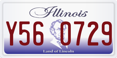 IL license plate Y560729