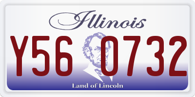 IL license plate Y560732