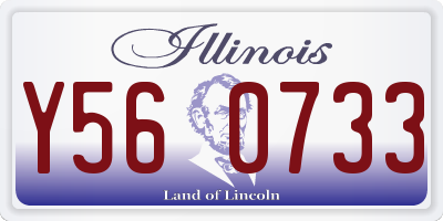 IL license plate Y560733