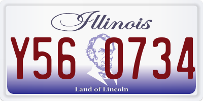 IL license plate Y560734