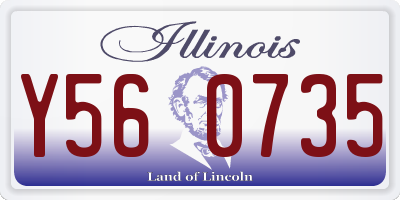IL license plate Y560735