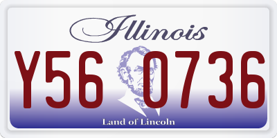IL license plate Y560736
