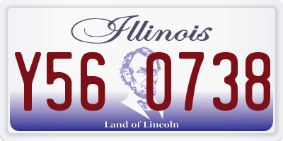 IL license plate Y560738