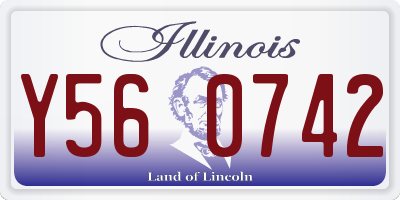 IL license plate Y560742