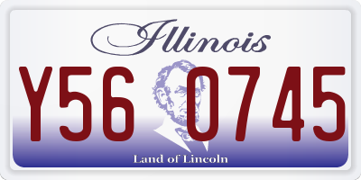 IL license plate Y560745