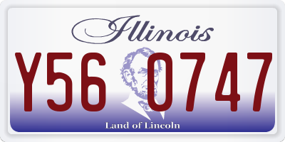 IL license plate Y560747