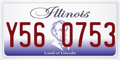 IL license plate Y560753
