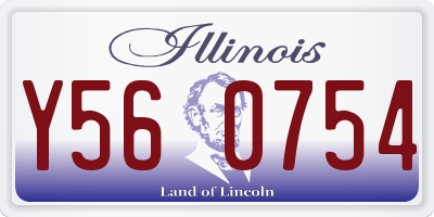 IL license plate Y560754