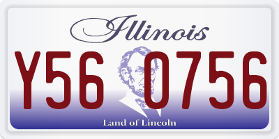 IL license plate Y560756