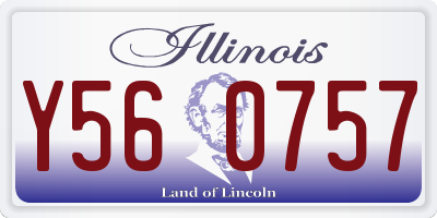 IL license plate Y560757