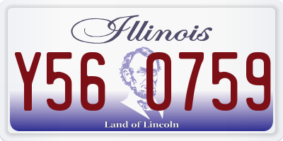 IL license plate Y560759