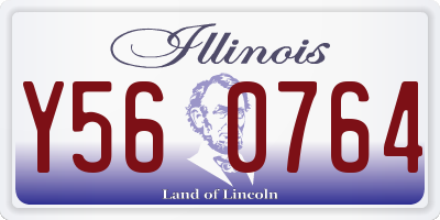 IL license plate Y560764