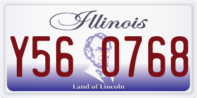 IL license plate Y560768