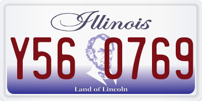 IL license plate Y560769