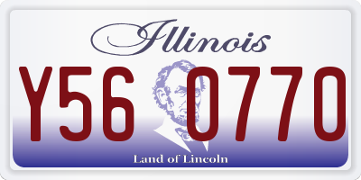 IL license plate Y560770