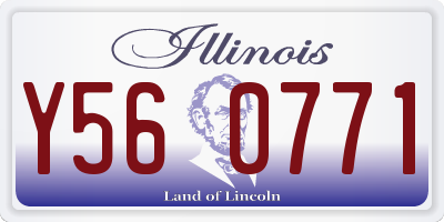 IL license plate Y560771
