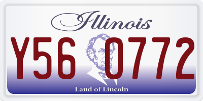 IL license plate Y560772