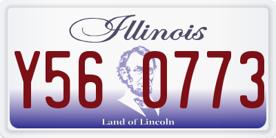 IL license plate Y560773