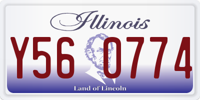 IL license plate Y560774