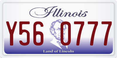 IL license plate Y560777