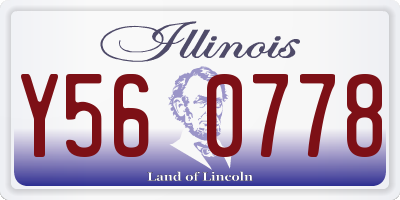 IL license plate Y560778