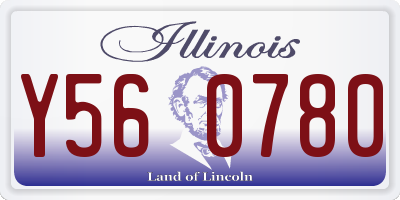 IL license plate Y560780