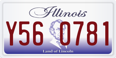 IL license plate Y560781