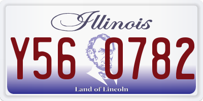 IL license plate Y560782