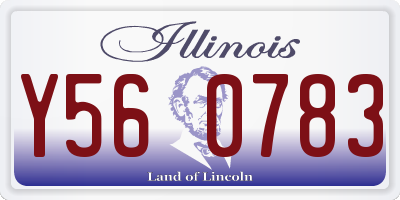 IL license plate Y560783