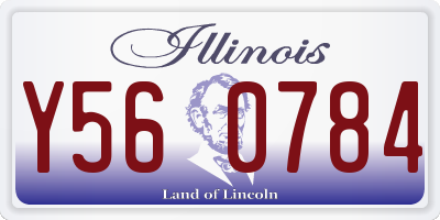 IL license plate Y560784