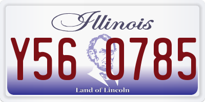 IL license plate Y560785