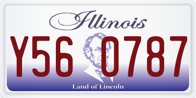 IL license plate Y560787