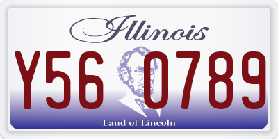 IL license plate Y560789