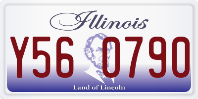 IL license plate Y560790