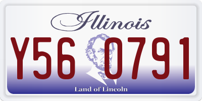 IL license plate Y560791