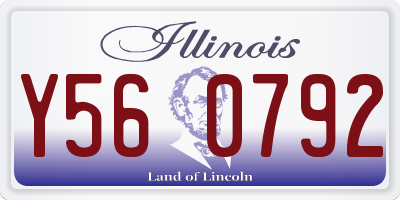 IL license plate Y560792