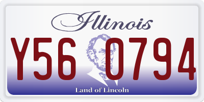 IL license plate Y560794