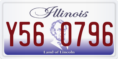 IL license plate Y560796
