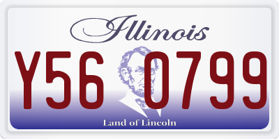 IL license plate Y560799
