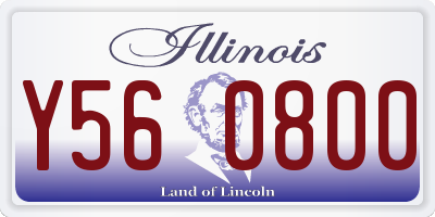 IL license plate Y560800