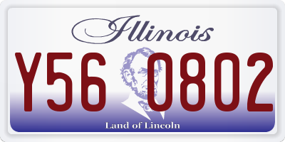 IL license plate Y560802
