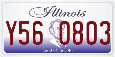 IL license plate Y560803