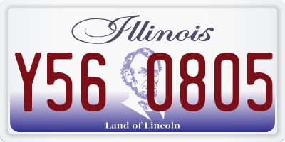 IL license plate Y560805