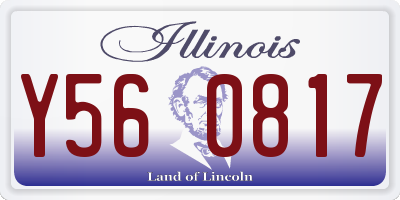 IL license plate Y560817