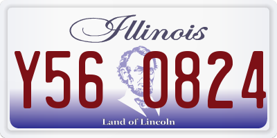 IL license plate Y560824