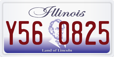 IL license plate Y560825