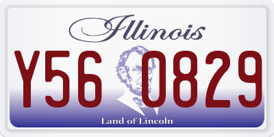 IL license plate Y560829