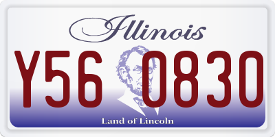 IL license plate Y560830
